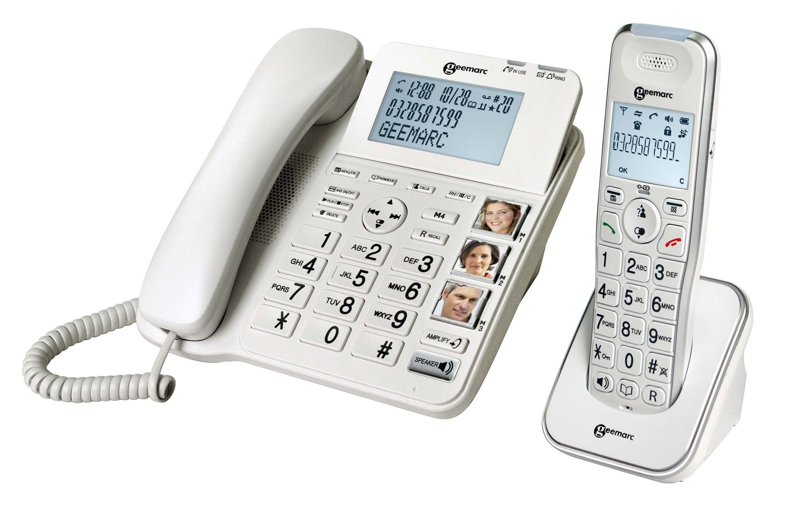 Téléphone Filaire + Combiné Amplidect 295 AD - Geemarc