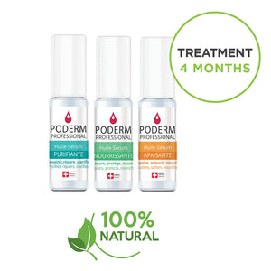 Pack Traitement Sérum Purifiant + Apaisant - 2 x 8ml - Poderm Professional