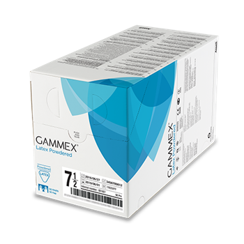 Gant de chirurgie latex Gammex - Sans poudre - Boite de 50 paires