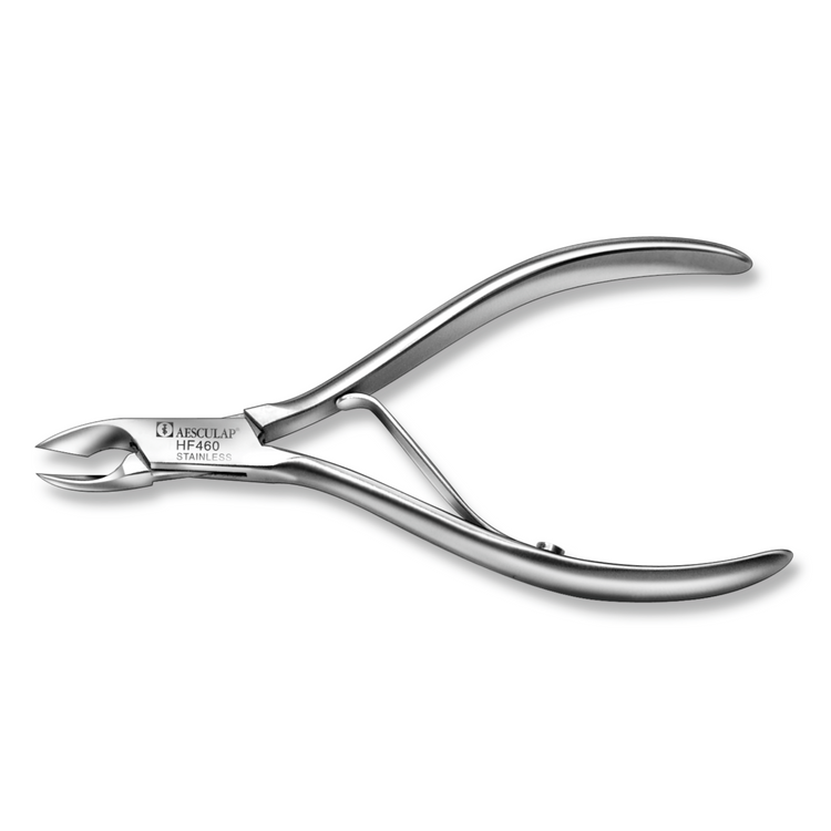 Pince à ongles - Coupe droite - Mors effilés 7 mm - 10 cm - Aesculap - HF460