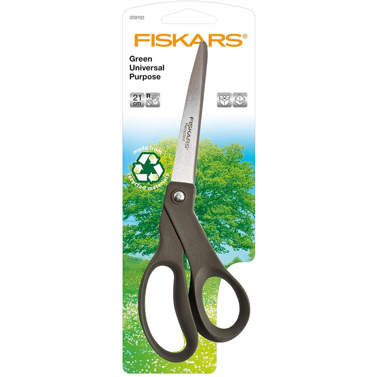 Ciseaux universels droitier recyclés écologiques - 21 cm - Fiskars