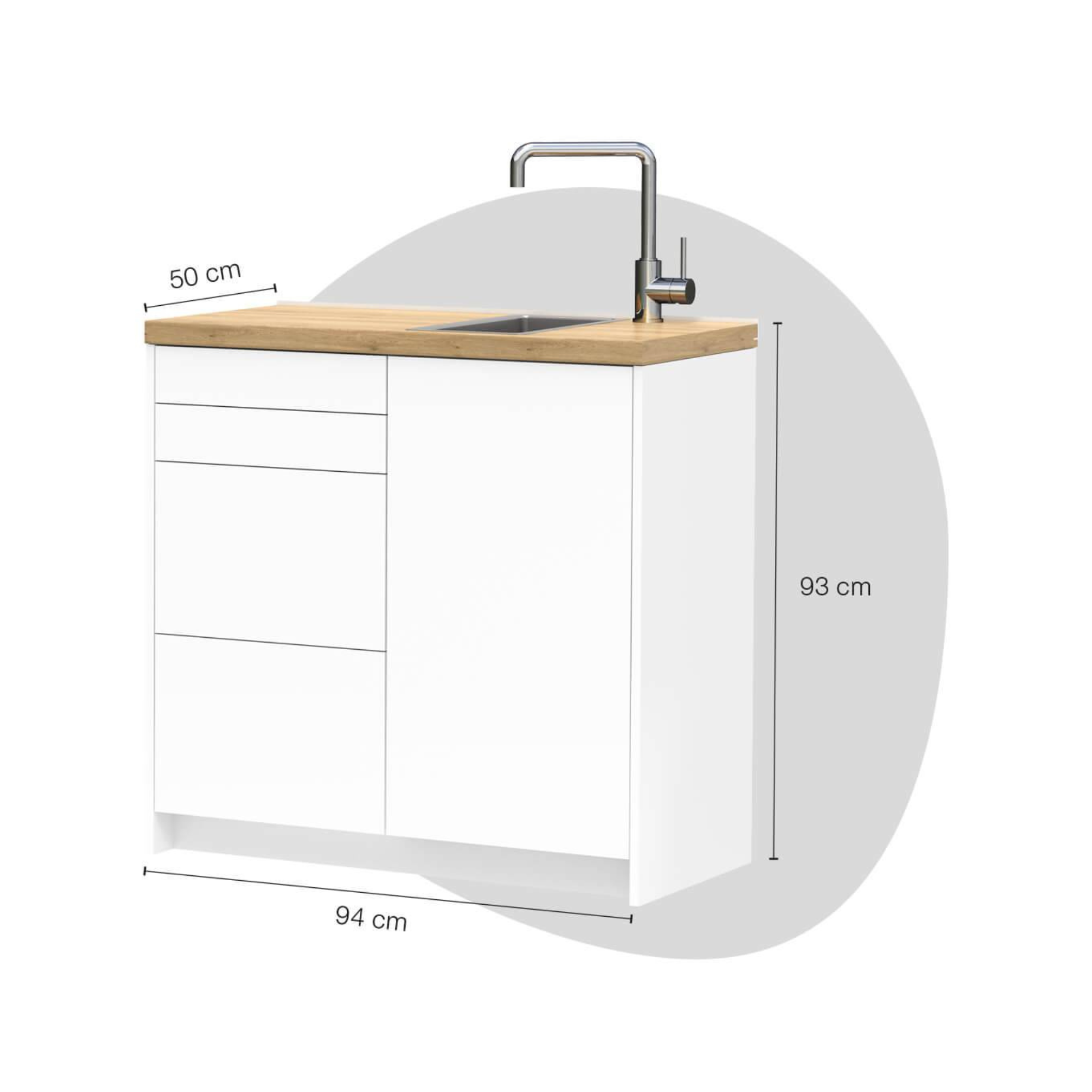 Meuble Room Corpus - Taille S - Avec évier - 3 modèles - Ruck