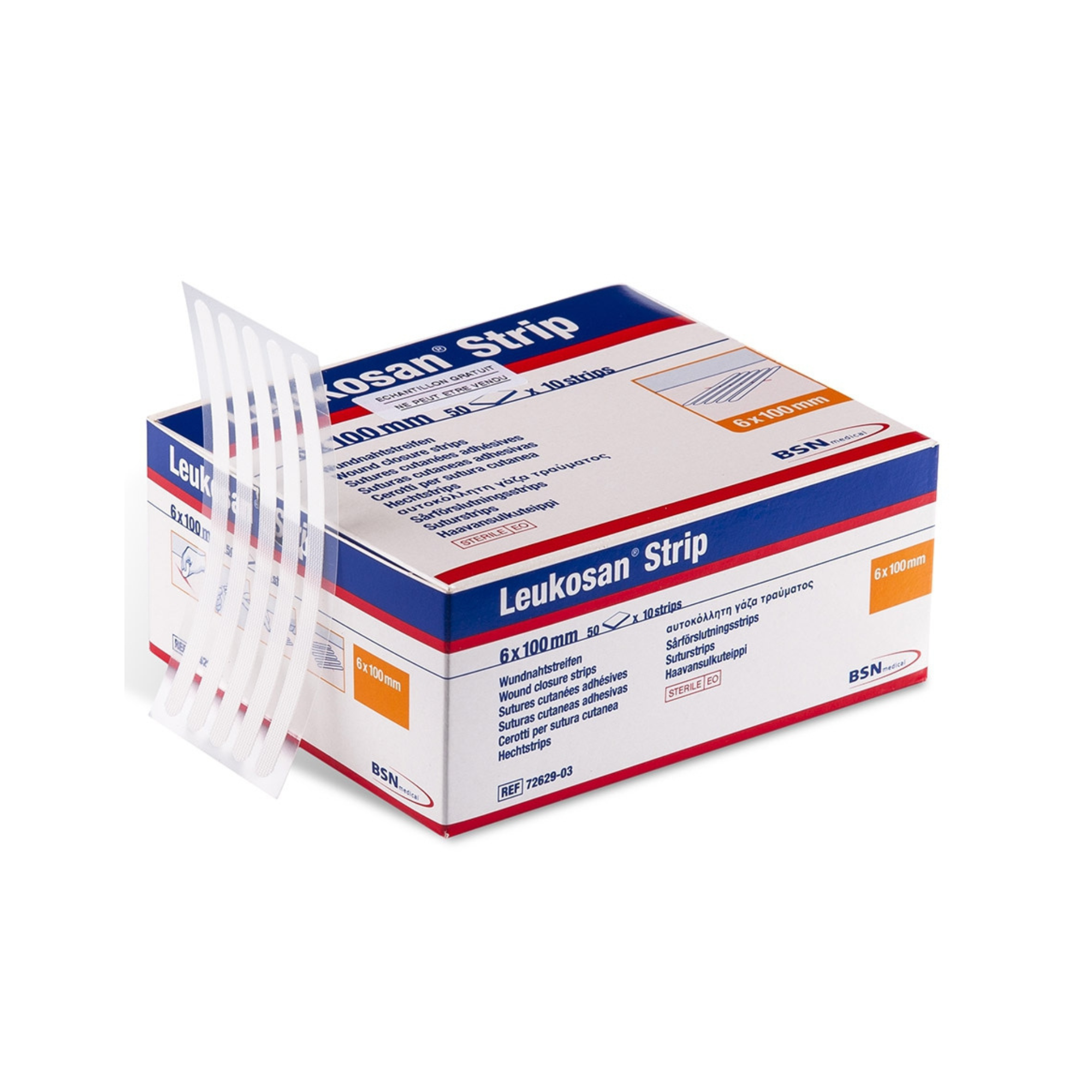 Sutures cutanées adhésives Leukosan Strip - BSN Medical