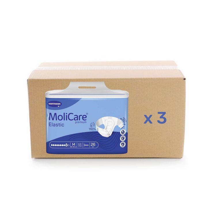 Change Molicare Premium Elastic - 9 gouttes - M - Hartmann - carton 3x26U