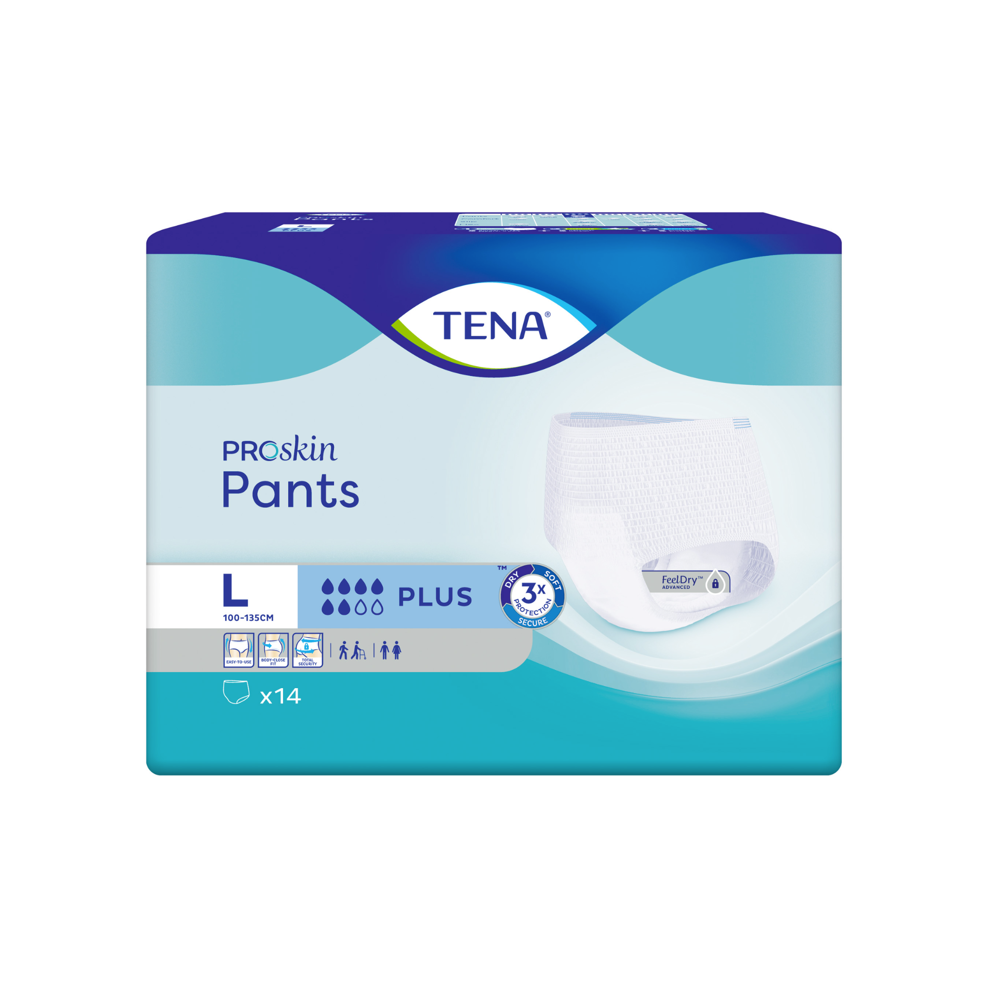 Tena Pants Proskin - Plus - 6 gouttes - 6 tailles - Tena