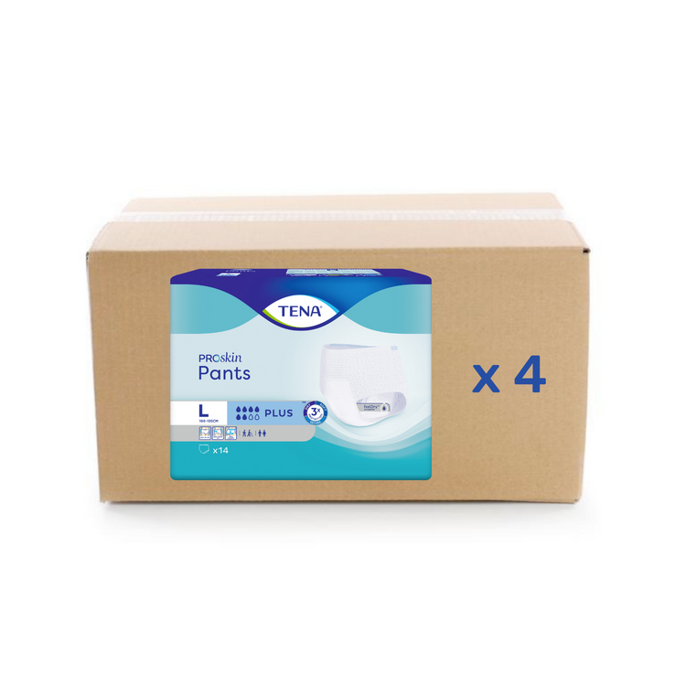 Tena Pants Proskin - Plus - 6 gouttes - L - carton 4x14U - Tena