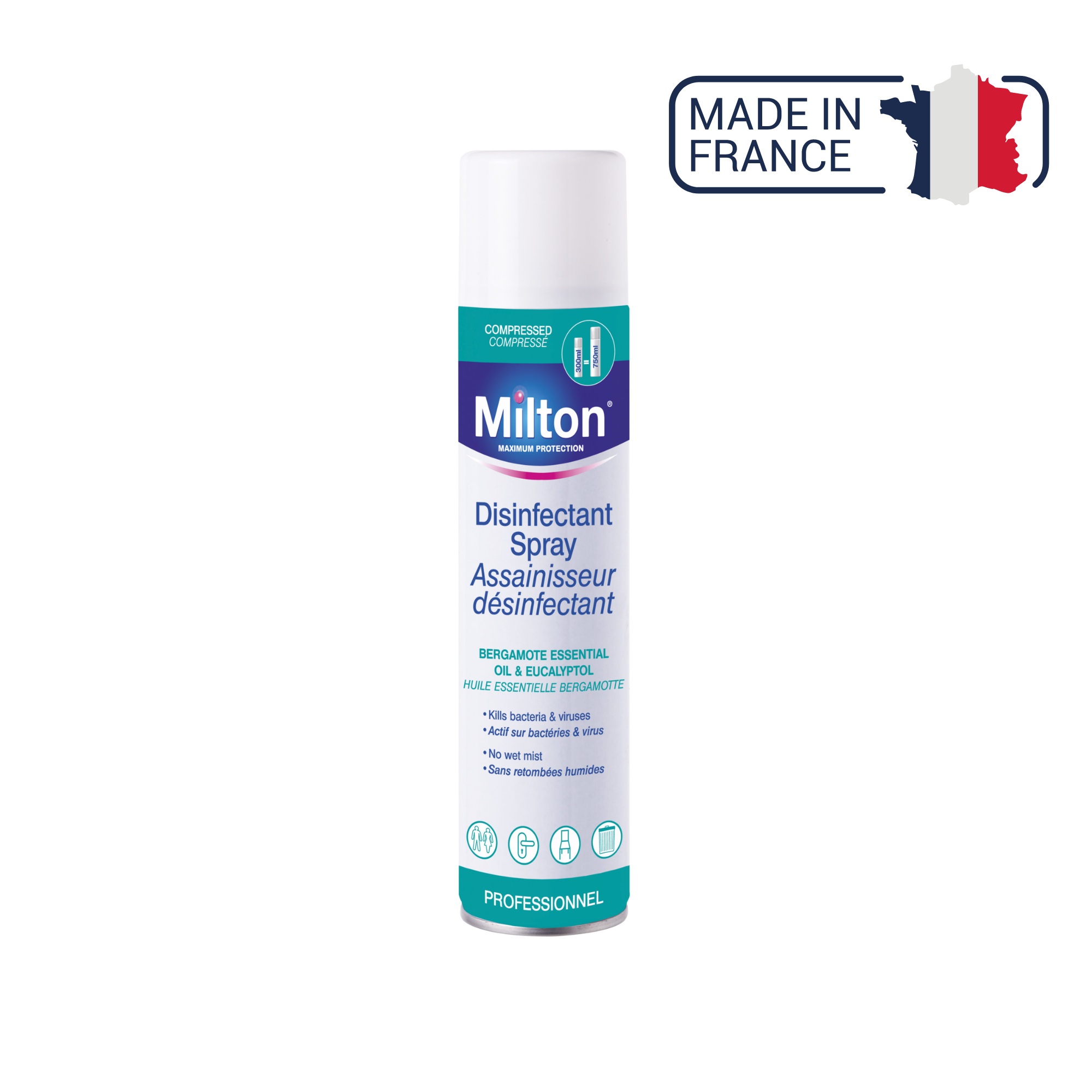 Aérosol Assainisseur Milton - 300ml - Rivadis