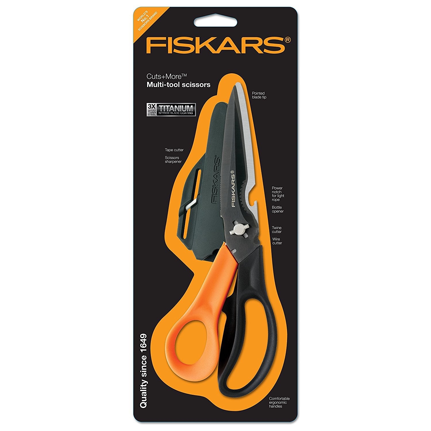 Ciseaux multifonctions droitier - 23 cm - Fiskars