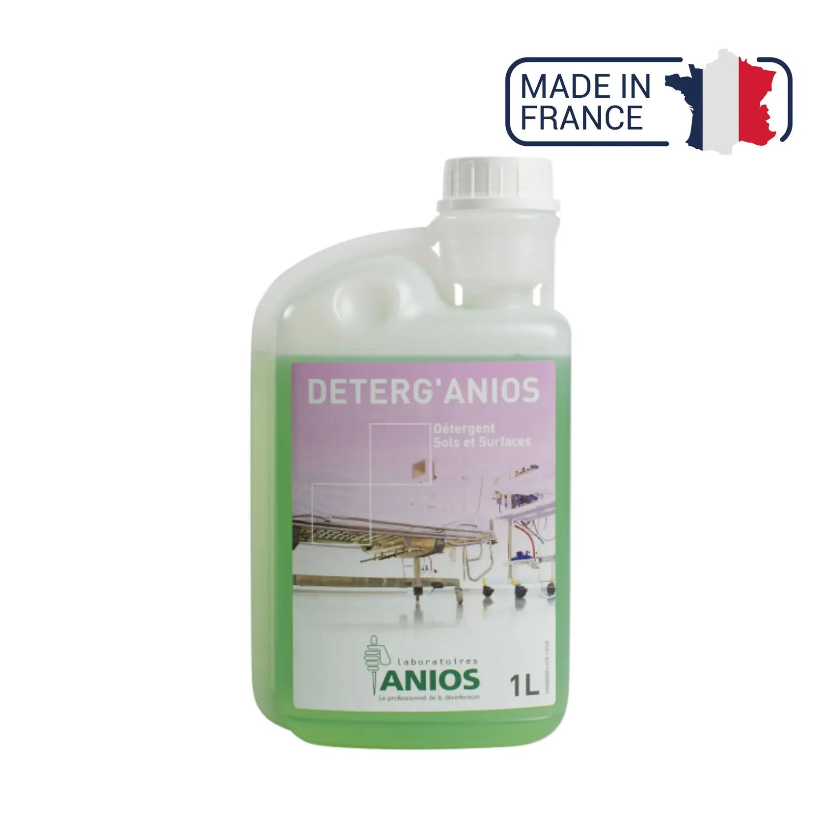 Deterg'anios - Sols et Surfaces - Effet mouillant, dispersant et solubilisant - 1L ou 5L - Anios