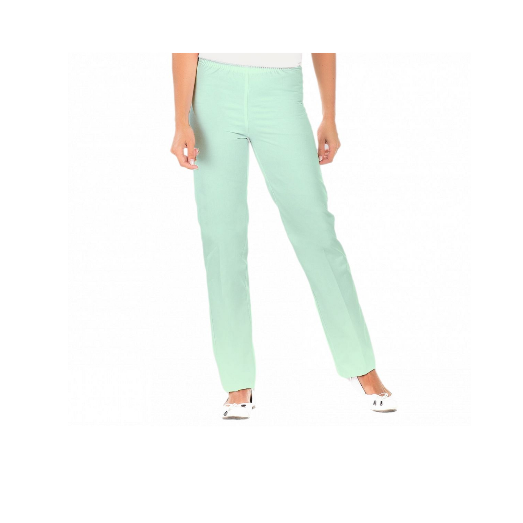 Manu - Pantalon Vert Nil - Mixte - Ceinture élastique - Sans poche My Blouse